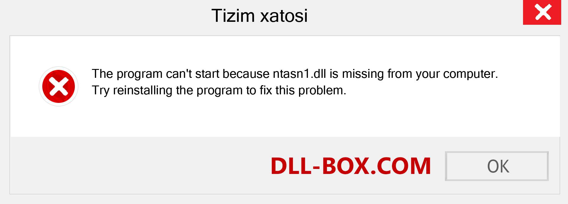 ntasn1.dll fayli yo'qolganmi?. Windows 7, 8, 10 uchun yuklab olish - Windowsda ntasn1 dll etishmayotgan xatoni tuzating, rasmlar, rasmlar